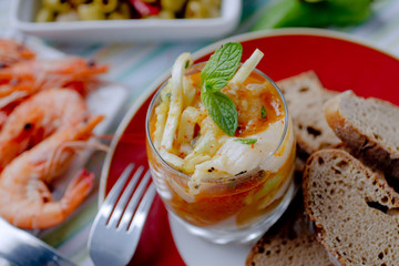 Poisson à la Tahitienne dans son jus