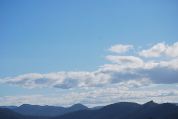 Obraz premium clouds over the mountains