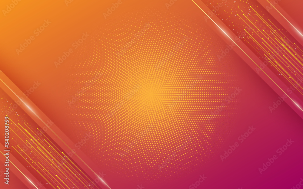 Canvas Prints modern abstract background with diagonal lines or stripes and halftone elements and colorful pastel 