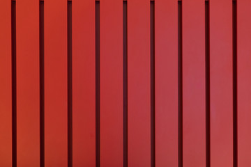 Modern new boards painted by red paint.