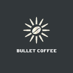 Bullet Coffee Logo Template