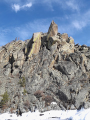 mountain peak in the mountains