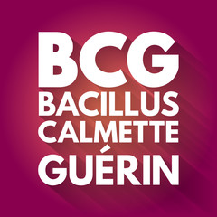 BCG - Bacillus Calmette-Guerin acronym, concept background