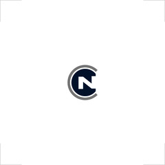 initial N C letter logo design