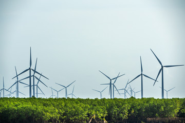 Seacape with Turbine Green Energy Electricity, Windmill for electric power production, Wind...