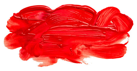 oil paint abstract red cloud pattern. acrylic brush stroke. eps10 vector illustration.