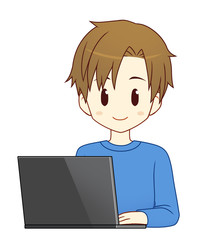 テレワーク（黒PC）・男性