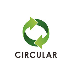 Green Eco Logo design vector template. Natural Organic cosmetics spa medicine Logotype concept icon