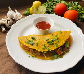 fried fish with vegetables