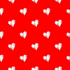 Seamless heart shaped pattern. Design element for websites, wallpapers, birthday card, scrapbooking, fabric print, pattern textile print, baby shower invitation. 