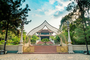 Fototapeta premium Buu Long entrance temple in Ho Chi Minh city, vietnam