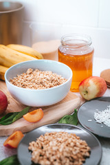stunning breakfast - yogurt granola with fresh fruit 