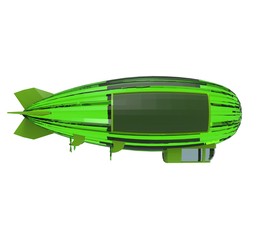 3d illustration of the airship

