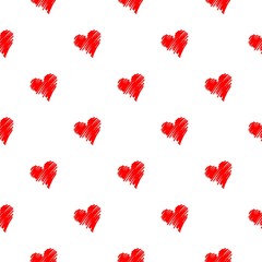 Seamless heart shaped pattern. Design element for websites, wallpapers, birthday card, scrapbooking, fabric print, pattern textile print, baby shower invitation. 