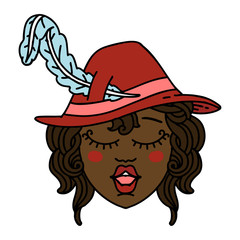 human bard character illustration