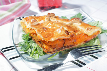 Tourte aux carottes et au cumin