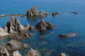 Spanish coast - Cabo de las sirenas. Almería.