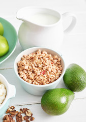 Clean eating healthy cooking ingredients. Food frame. Superfoods concept. Fitness Breakfast.Healthy eating and food, dieting, vegetarian kitchen, cooking concept and weigh loss.Fresh food on table