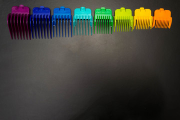 Stylish professional hairdresser hair clippers, hair clippers, accessories for haircuts