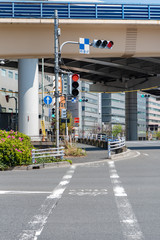 交差点内の自転車横断帯 信号