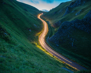 winding road in the mountains