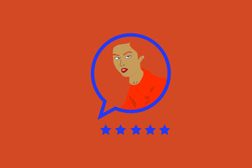 Obraz premium 5 stars rating concept vector