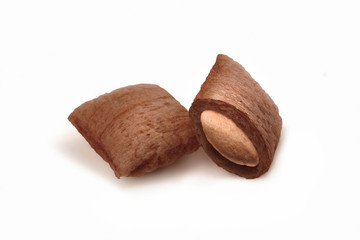 Corn pads close-up. Cereals. Retouches