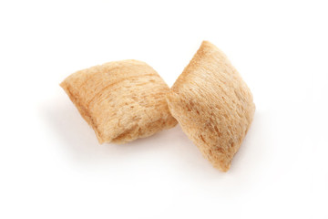 Corn pads close-up. Cereals. Retouches