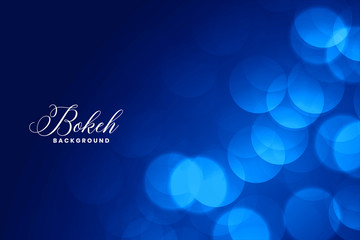 elegant blue bokeh lights background with text space © starlineart