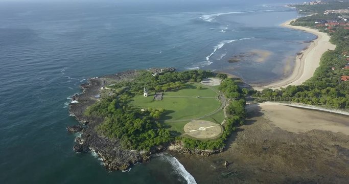 Aerial view of Nusa DuAa beach, Bali, Indonesia