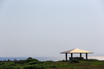 日本最南端の休憩所、沖縄県波照間島