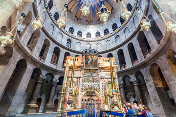Fototapeta na wymiar View of church of the Holy Sepulchre