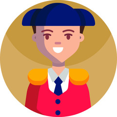 Multicultural National Avatar Male User Illustrations