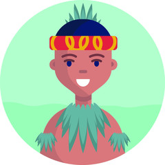 Multicultural National Avatar Male User Illustrations