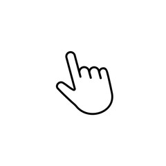 Cursor icons set, hand cursor sign, click icon vector design