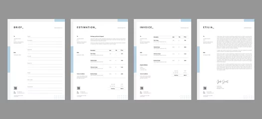 Foto op Plexiglas Proposal Document Template © imran