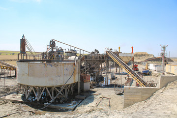 A section of the raw coal lavvar plant.