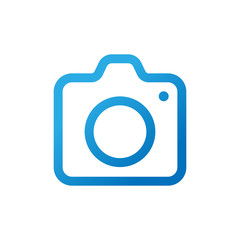 Camera Icon Logo Vector Illustration. Photo Camera icon design vector template. Trendy Camera icon flat design vector for website, symbol, logo, icon, sign, app, UI.