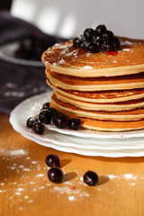 pancakes with blueberries