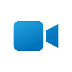 Video Call Icon Logo Vector Illustration. Video Call icon design vector template. Trendy Video Call vector icon flat design for website, symbol, logo, icon, sign, app, UI.