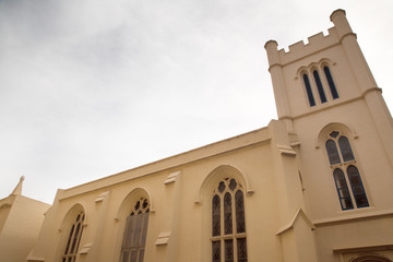 view point of church from bellow