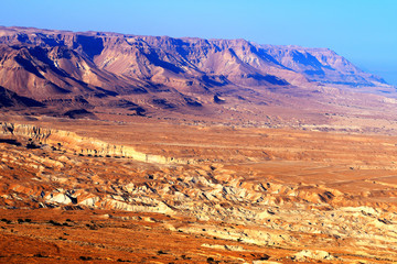 Judean Desert Landscape near the Dead Sea, Israel