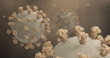 SARS-CoV-2 Virus
Illustration based on actual structural biology data with accurate scaling:
Surface spikes based on Cryo-EM structure of spike glycoprotein (Veesler et ali., 2020).