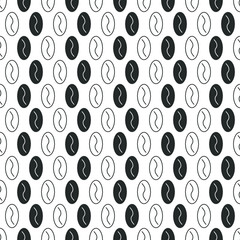 Coffee beam vector pattern. Coffee beam illustration. Coffee beam background. Coffee theme texture.