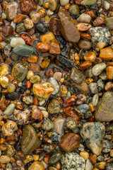 sea stones in the water