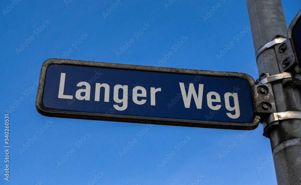 Sticker langer weg