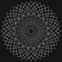 Obraz premium Flower Mandala. Vintage decorative elements. Oriental drawing, vector illustration.