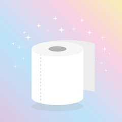 magic roll of toilet paper vector illustration EPS10