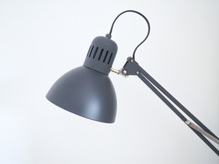 Black flexo lamp is background for interior design