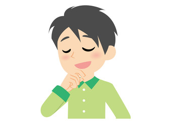 男性の表情　うっとり